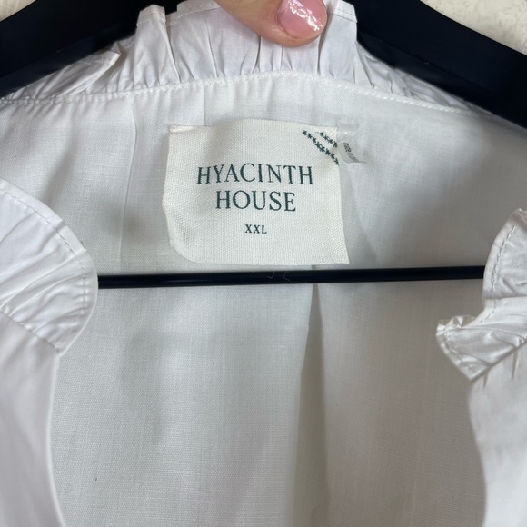 Tuckernuck Hyacinth House White Ruffle Leigh Top Size XXL - Picture 3 of 8